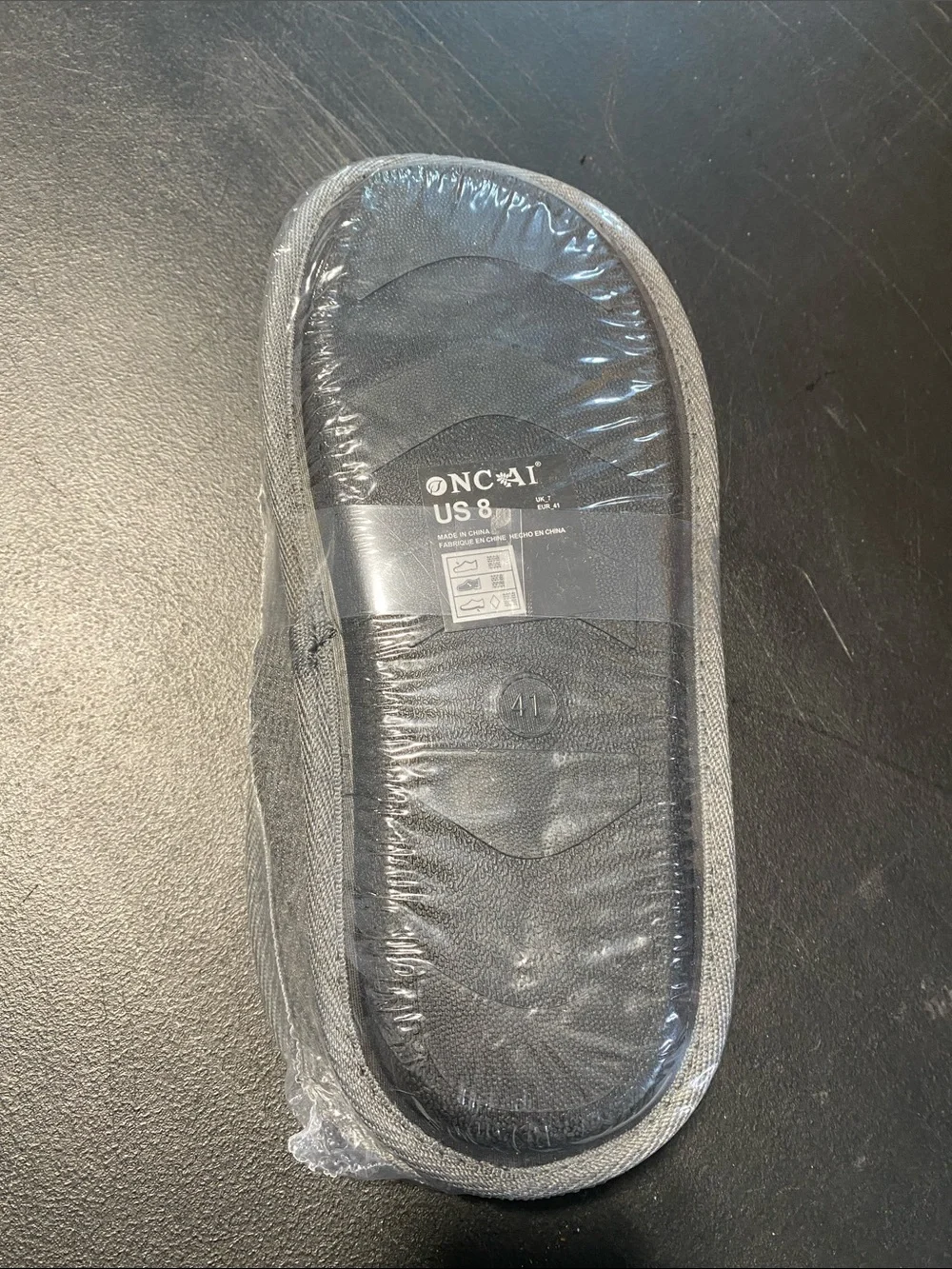 ONCAI Men's US 8 House Slippers, Cushion Memory Foam Shake Fleece